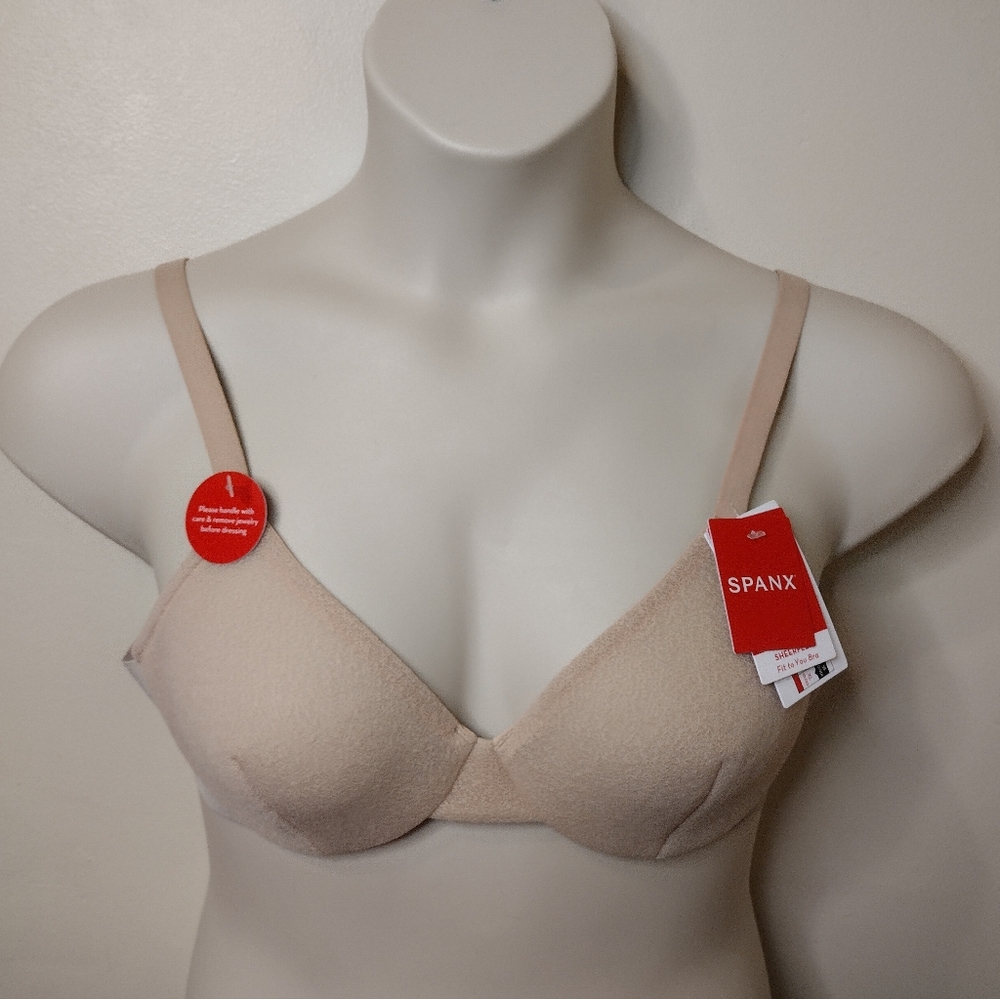 SPANX Sheerflex Fit To You Nude Bra With Light-As-Air Support - Picture 10 of 10
